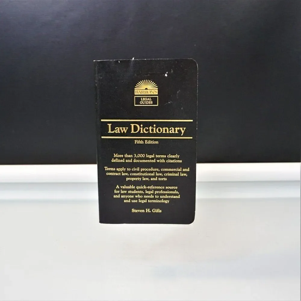 Law Dictionary Barron's Legal Guides By Steven Gifis Vinyl Bound 2003
